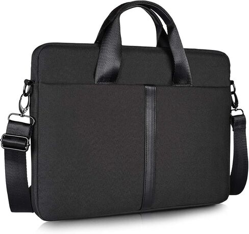 14-15 Inch Laptop Sleeve Shoulder Bag Men Women Briefcase Handbag for MacBook Pro 14 M4/M3/M2/M1, HP Pavilion X360/Chromebook 14", ASUS Chromebook 14, Dell Inspiron 14" Carrying Case, Black in Saudi Arabia