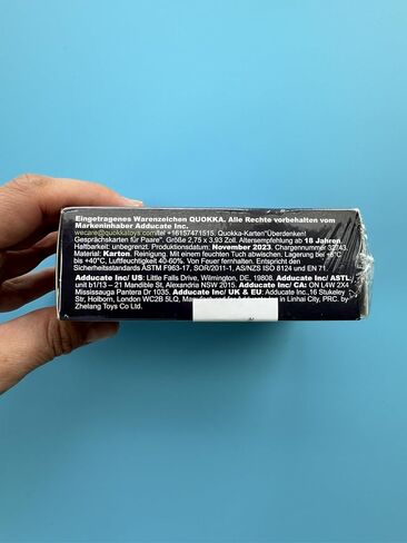لعبة بطاقات المحادثة QUOKKA - إصدار الأزواج | النسخة الأصلية | اتصال العلاقة - لعبة لوحية رائعة للزوج والزوجة المتزوجين in Kuwait