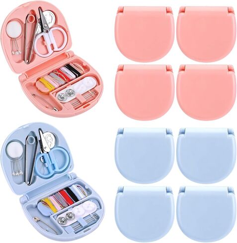AHQiZFX 10 Pack Mini Travel Sewing Kit, Portable Sewing Tool Kits, DIY Sewing Supplies, Plastic Sewing Kit, Beginner Emergency Sewing Repair Kit with Threads Scissors Hand Sewing Needles (Blue, Green) in Saudi Arabia