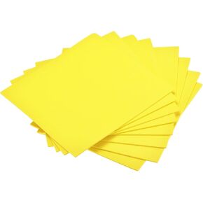 DMiotech 8 Pack 9.8 x 9.8 Inch 3mm Thick EVA Foam Sheets for Arts and Crafts Craft Foam Sheets Yellow