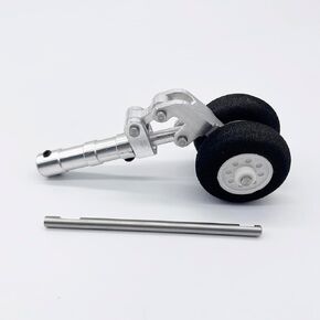 CNC Shock-Absorbing Metal Nose Landing Gear with Dual Wheels