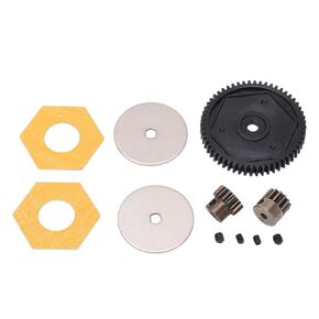 56T Large Spur Gear 1/10 RC Car Spur Gear RC Upgrade Parts RC Accessory for Axial SCX10 SCX10 II 90046 1/10 Retrofit (Black)