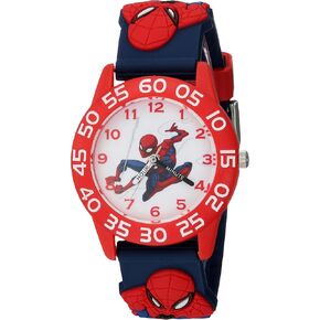 Marvel Spider-Man Kids' Plastic Time Teacher Analog Quartz 3D Strap Watch