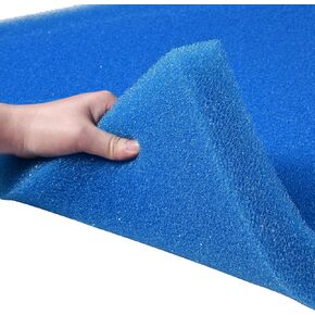 Bio Filter Foam Sponges, 20"x20"x0.8" 25PPI Filter Media Pad,Cut-to-Size Foam for Aquarium Fish Tank