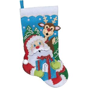 Design Works Crafts Present for Rudolph Felt Stocking Kit