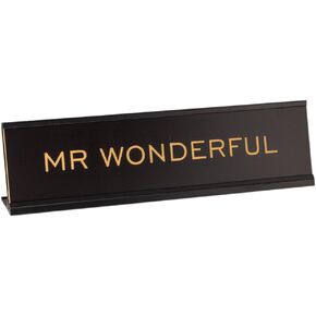 Mr Wonderful 2"x8" Novelty Nameplate Desk Sign