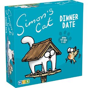 MDR Simon's Cat Dinner Date Card Game for Families Speed Reflex Game Fast Paced Fun Travel Card Games Family Children Card Games for Game Nights Travel Games Simon's Cat Gifts Cards Game
