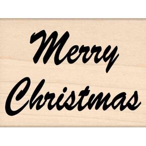 Stamps by Impression Merry Christmas Rubber Stamp ST 1223