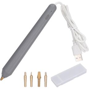 Diydeg Heat Foil Pen with 4 Size Metal Tips, Hot Heated Foil Pens Set for Card Making Scrapbooking Tools, USB Powered Foil Quill Starter Kits with Storage Box
