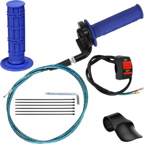 HIAORS 7/8 بوصة مجموعة كابلات خنق الدراجة الصغيرة متوافقة مع كولمان CT200U CT200U-EX BT200X Baja Warrior MB200 DoodleBug DB30 79cc CT100U CC100X Motovox Predator 212cc 196cc 6.5hp أجزاء المحرك