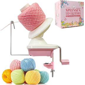 Yarn Winder, Yarn Ball Winder, Easy-to-Install and Efficiently Yarn Cake Winder Make Neat Yarn Cake, Sturdy ABS Yarn Winder for Crocheting with Lower Noise, The Helper for Knitting Enthusiast