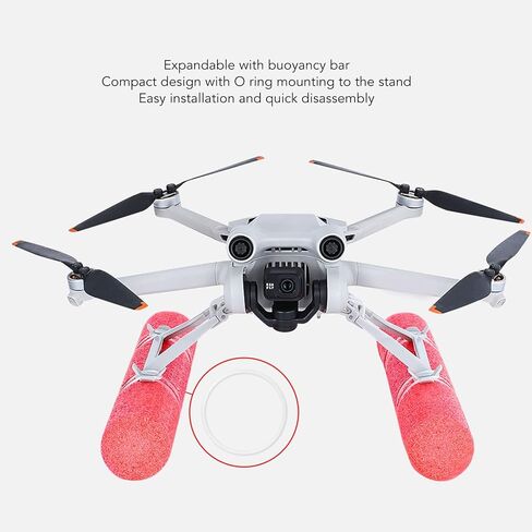 SUNGOOYUE Adjustable Drone Landing Gear, Foldable Lightweight Drone Floating Height Extended Leg with Buoyancy Stick for DJI Mini 3 Pro in Saudi Arabia