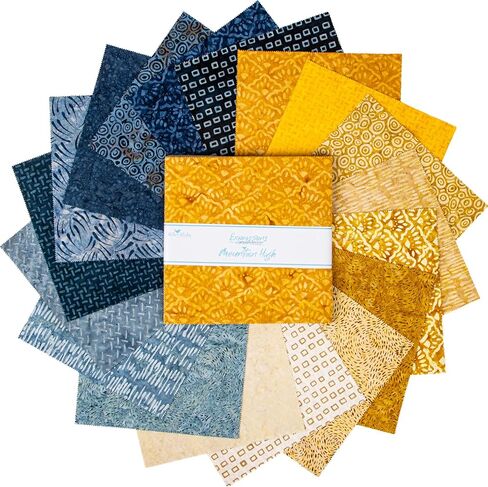 التعبيرات Batiks Mountain High 10 "مكدس 42 10 بوصة طبقة مربعة كعكة رايلي بليك 10-MH-42 in Saudi Arabia