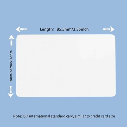 10 Pack T5577 Smart Cards, Printable T5577 Chip Card, CR80 30 Mil Graphic Quality White Plastic Chip Cards for Photo ID Badge Printers in Saudi Arabia