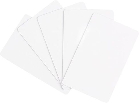 10 Pack T5577 Smart Cards, Printable T5577 Chip Card, CR80 30 Mil Graphic Quality White Plastic Chip Cards for Photo ID Badge Printers in Saudi Arabia