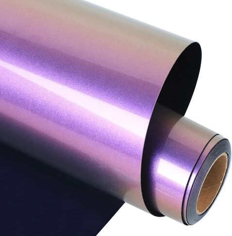 guangyintong Glitter Heat Transfer Vinyl White Glitter HTV Rolls, 12" x 8ft in Saudi Arabia