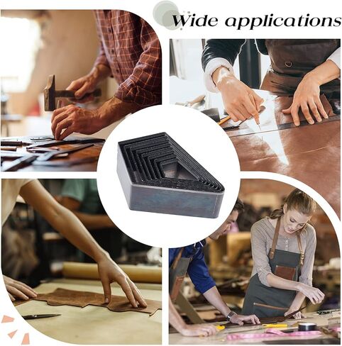 SUPERDANT High Carbon Steel Leather Die Cutter Hollow Punching Tool Cutting Mold Punching Die Set for Handmade DIY Leather Craft Stainless Steel in Saudi Arabia