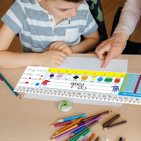 Name Tags for Classroom,40pcs Desk Nameplates,Waterproof Multipurpose Manuscript Students Name Plates for desks Classroom with Multiplication,Fractions and Percentages Table(Wood Brush Style) in Saudi Arabia