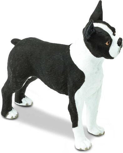 Safari Ltd. Boston Terrier Figurine - Lifelike 2.5" Model Figure - Educational Toy for Boys, Girls, and Kids Ages 3+ in Saudi Arabia