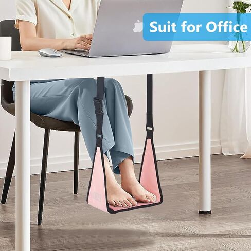 Airplane Footrest - Travel Foot Hommock with Memory Foam, Portable Adjustable Plane Leg Rest, No Clashing Footrest Provides Relaxation and Comfort for Long Flight (Black) in Saudi Arabia
