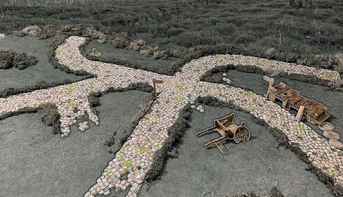 Battle Systems BSTFWC001 Fantasy Terrain Village Core Set - Multi Level Tabletop War Game - 28mm Miniature Wargaming Roleplaying - 420 Piece Modular Warhammer Battles Painted Model Scenery in Kuwait