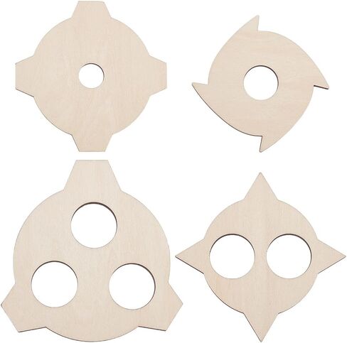 BENECREAT 8pcs Burlywood Wick Centering Tool, Round Wood Candle Wicks Centering Devices Wooden Wick Stabilizer Holder for Candle DIY Making, Cotton Wick Holder in Saudi Arabia