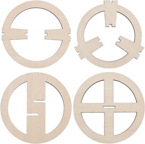 BENECREAT 8pcs Burlywood Wick Centering Tool, Round Wood Candle Wicks Centering Devices Wooden Wick Stabilizer Holder for Candle DIY Making, Cotton Wick Holder in Saudi Arabia