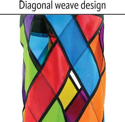 In the Breeze 5210 — Fiesta Diagonal Weave 60 بوصة جورب رياح — جورب رياح شبكي ملون مع ذيول متناسقة الألوان in Kuwait
