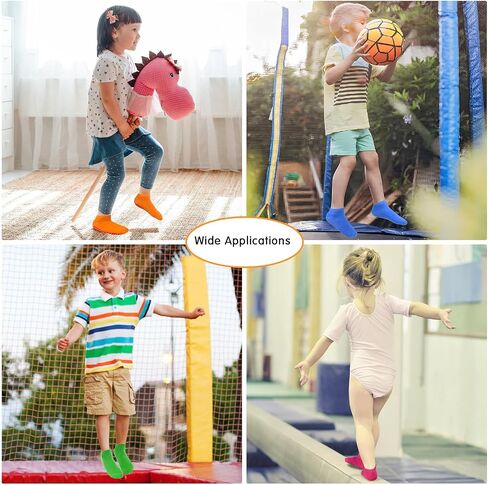 HYCLES Boys Girls Non-Slip Toddler Socks Grip Ankle Sticky Socks Anti-Skid Sock for Kids 6 Pairs for 2-13 Years Kids in Saudi Arabia