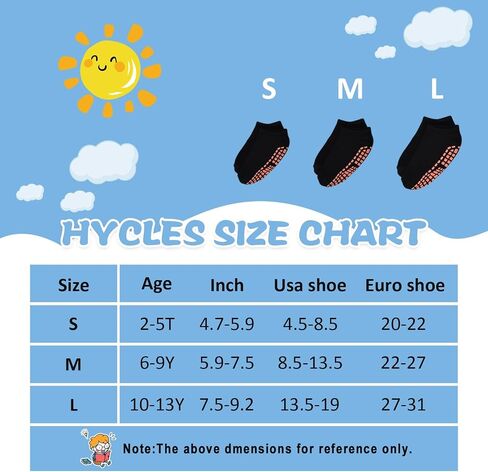HYCLES Boys Girls Non-Slip Toddler Socks Grip Ankle Sticky Socks Anti-Skid Sock for Kids 6 Pairs for 2-13 Years Kids in Saudi Arabia