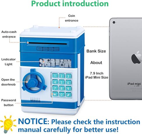 حصالة العاب للبنات بعمر 8 و9 و10 سنوات، هدايا عيد الميلاد للكريسماس للاطفال 8-12 سنة، حصالة نقود ارجوانية للبنات من سن 6-8-10 سنوات، حصالة نقود ايه تي ام لاغراض الفتيات المراهقات بعمر 7-8-12 سنة in Kuwait