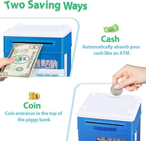 حصالة العاب للبنات بعمر 8 و9 و10 سنوات، هدايا عيد الميلاد للكريسماس للاطفال 8-12 سنة، حصالة نقود ارجوانية للبنات من سن 6-8-10 سنوات، حصالة نقود ايه تي ام لاغراض الفتيات المراهقات بعمر 7-8-12 سنة in Kuwait