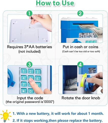 حصالة العاب للبنات بعمر 8 و9 و10 سنوات، هدايا عيد الميلاد للكريسماس للاطفال 8-12 سنة، حصالة نقود ارجوانية للبنات من سن 6-8-10 سنوات، حصالة نقود ايه تي ام لاغراض الفتيات المراهقات بعمر 7-8-12 سنة in Kuwait