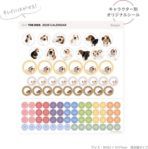 [ArtlistCollectionTHE DOG] تقويم الحائط ≪Beagle≫ من سبتمبر 2024 إلى ديسمبر 2025-11.4 × 11.4 بوصة in Saudi Arabia