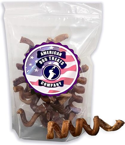 6" Bully Stick Springs for Dogs - Fun Challenging Single Ingredient Chew Dog Treats - Fully Digestible Pizzle Sticks (Pack of 10) in Kuwait