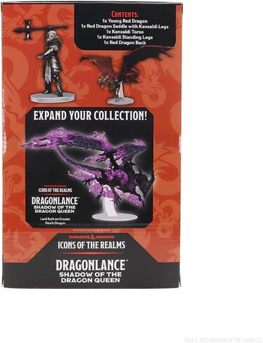 أيقونات WizKids D&D للعوالم: Dragonlance Kansaldi على التنين الأحمر in Saudi Arabia