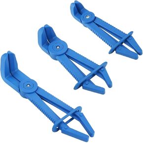 مجموعة 6 قطع من كماشة خرطوم، طقم كماشة مشبك خط الوقود البلاستيكي للخراطيم المرنة، خطوط الغاز، المبرد، الفرامل، أداة مشابك زنبركية لخرطوم تبريد السيارات (6 قطع - مستقيمة + 90 زاوية) in Kuwait