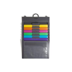 SMEAD Cascading Wall Organizer Gen 2, 6 Pockets, Letter Size, Pastel (92064)