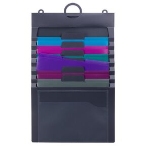 SMEAD Cascading Wall Organizer Gen 2, 6 Pockets, Letter Size, Pastel (92064)