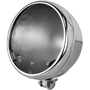 HDBUBALUS Motorcycle 7" Headlight Housing 7 Inch Head Lamp Bucket Fit for Harley Dyna Softail FX Custom Sportster XL Chrome
