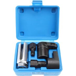 8MILELAKE 5pcs Automotive O2 Oxygen Sensor Socket Set, 22mm Oxygen Sensor Socket Offset Wrench Remover Tool and Thread Chaser Set