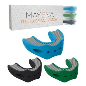 Mayena Full Face Activator | Jaw Exerciser for Men & Women | Activates & Rejuvenates All Facial Muscles | 3 Resistance Levels Silicone Jawline Exerciser | Face Exerciser Slims & Tones the Face in Kuwait
