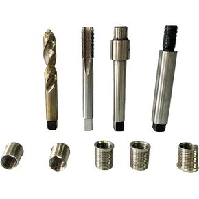 BZBMGMO M12 X 1.25X 17 Spark Plug Repair Short Tooling KIT, Metric Thread Repair Kit,Especially Suitable for Repairing Motorcycle,Tractor，UTV,ATV and Snowmobile Spark Plug Repair