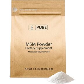 Pure Original Ingredients Methylsulfonylmethane (1lb) MSM, Natural Sulfur Dietary Supplement