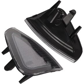 Fydun 2 Pcs Front Turn Signal Light Cover Assembly Side Marker Lamp Cover 4806218AD for Dodge LX SRT8 2006‑2010(Yellow)