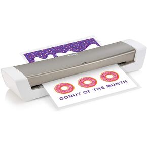 Mead Laminator, Thermal, HeatSeal PRO Lamination Machine, 12.5" Max Width, includes EZAlign Laminating Sheets / Pouches (M1701875), White, Gray, 3" x 18.5" x 5"