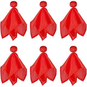 6 Pieces Football Referee Flag Tossing Flags Football Penalty Flag Football Challenge Flags for Party Accessory, Red