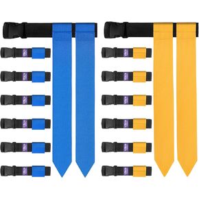 Uikro Flag Football Belts, 14 Player Adjustable Flag Football Set for Sports Training Competition
