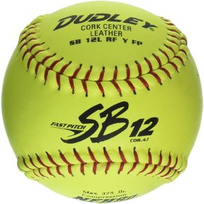 Dudley NFHS SB 12 Fastpitch Softball-12Pack , Yellow