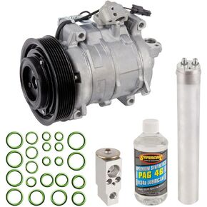 AC Compressor & A/C Kit For Honda Accord & Crosstour 2.4L 4-Cyl - Includes Drier Filter, Expansion Valve, Oil & O-Rings - BuyAutoParts 60-81563RK NEW